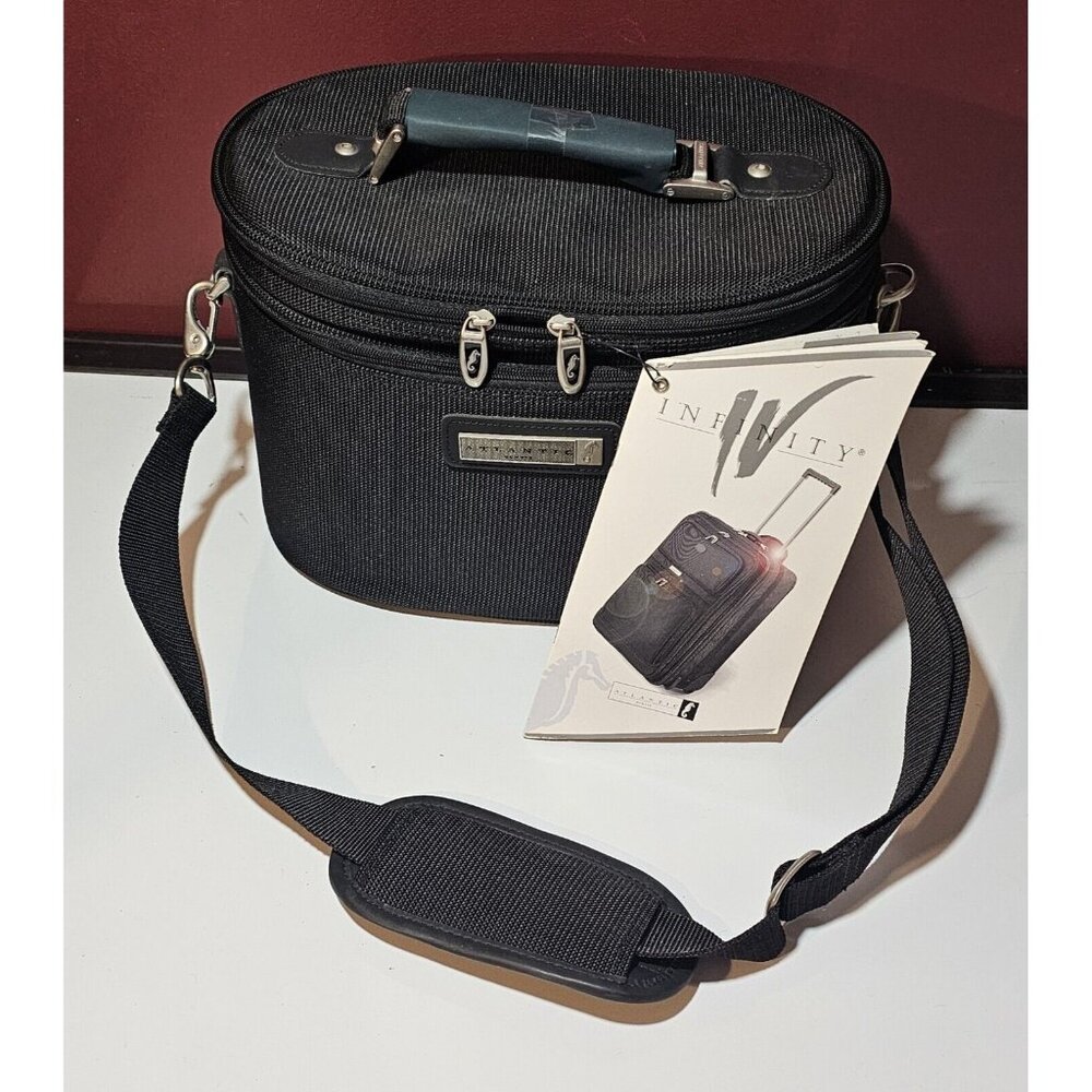 Vintage Atlantic Cosmetic Travel Bag Make Up Toiletries Case Lockable With Strap